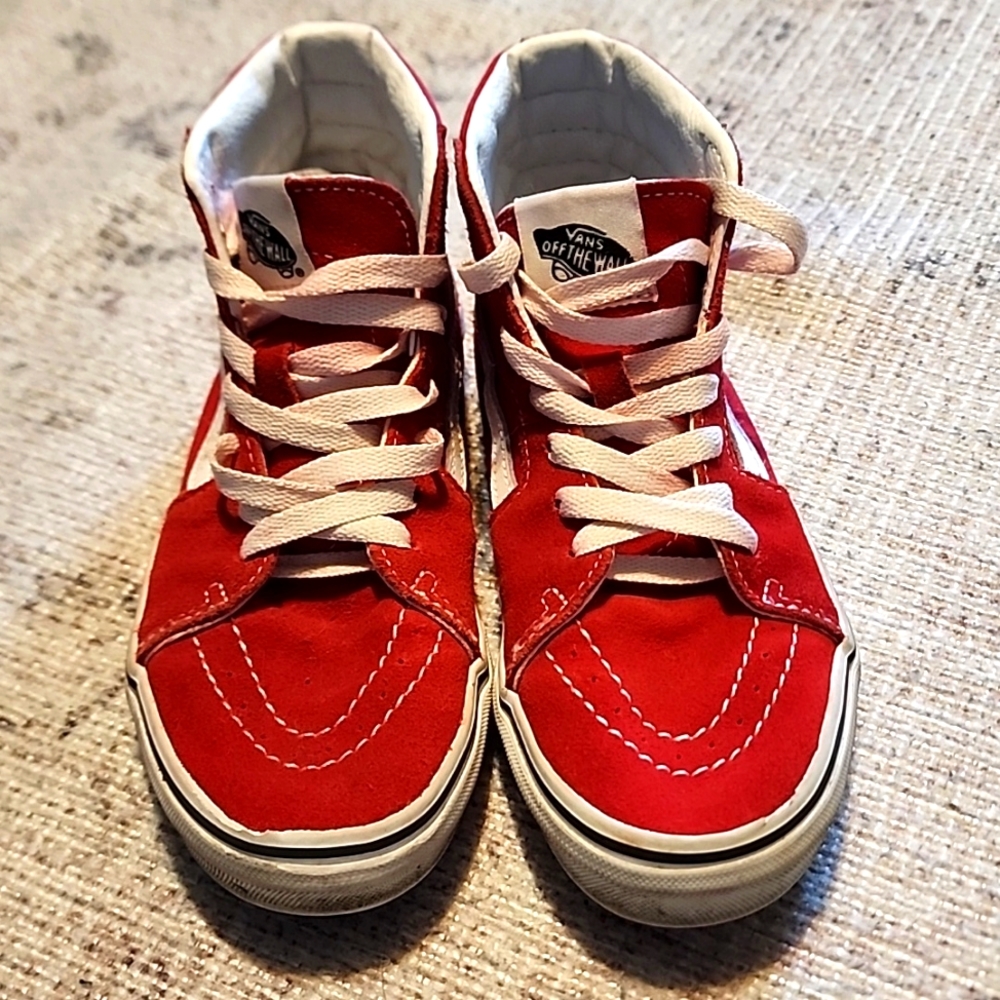 Red high top vans